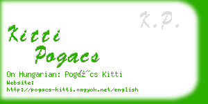 kitti pogacs business card